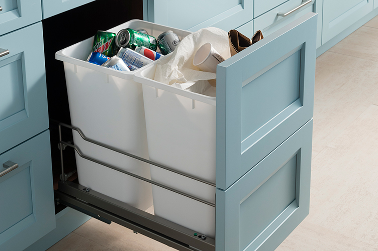 Double Waste Bin Pullout - Kitchen Craft