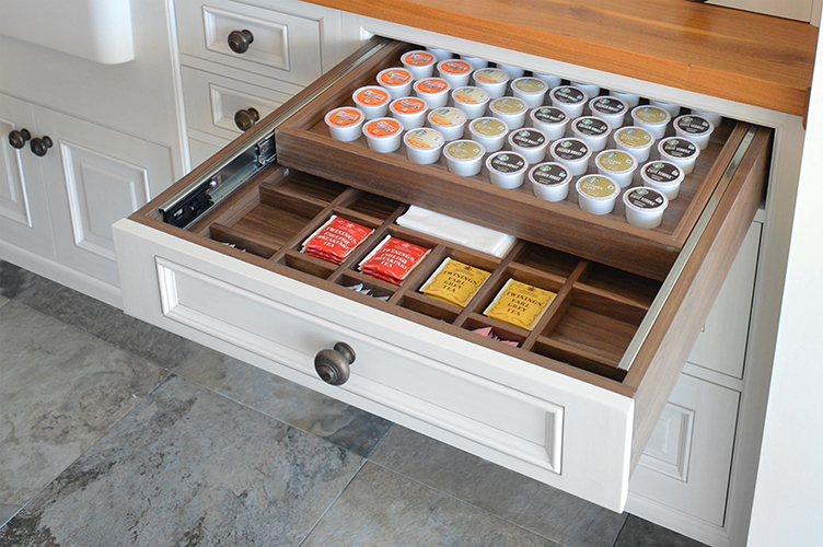 Wood Mode Two Tier Coffee Pod Drawer