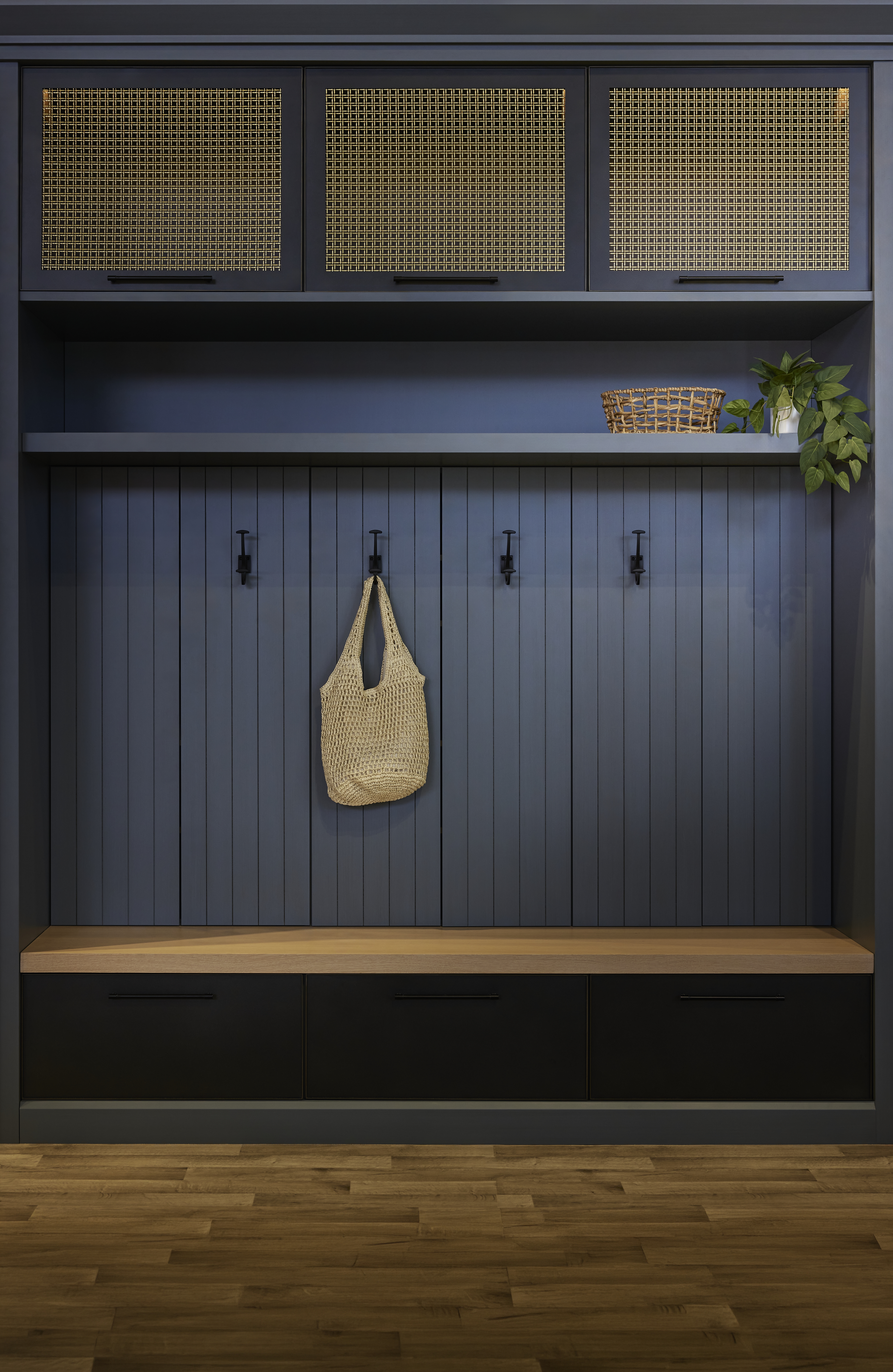 Elegant Storage Solutions for the Mudroom or Entryway